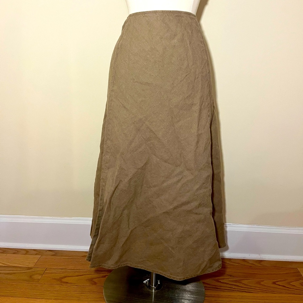 Eileen Fisher Linen Maxi Skirt - L